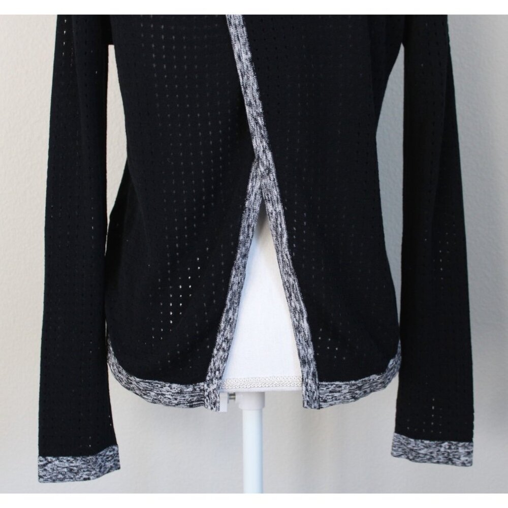 Rag & Bone Nikki Split Back Black Perforated Cott… - image 2